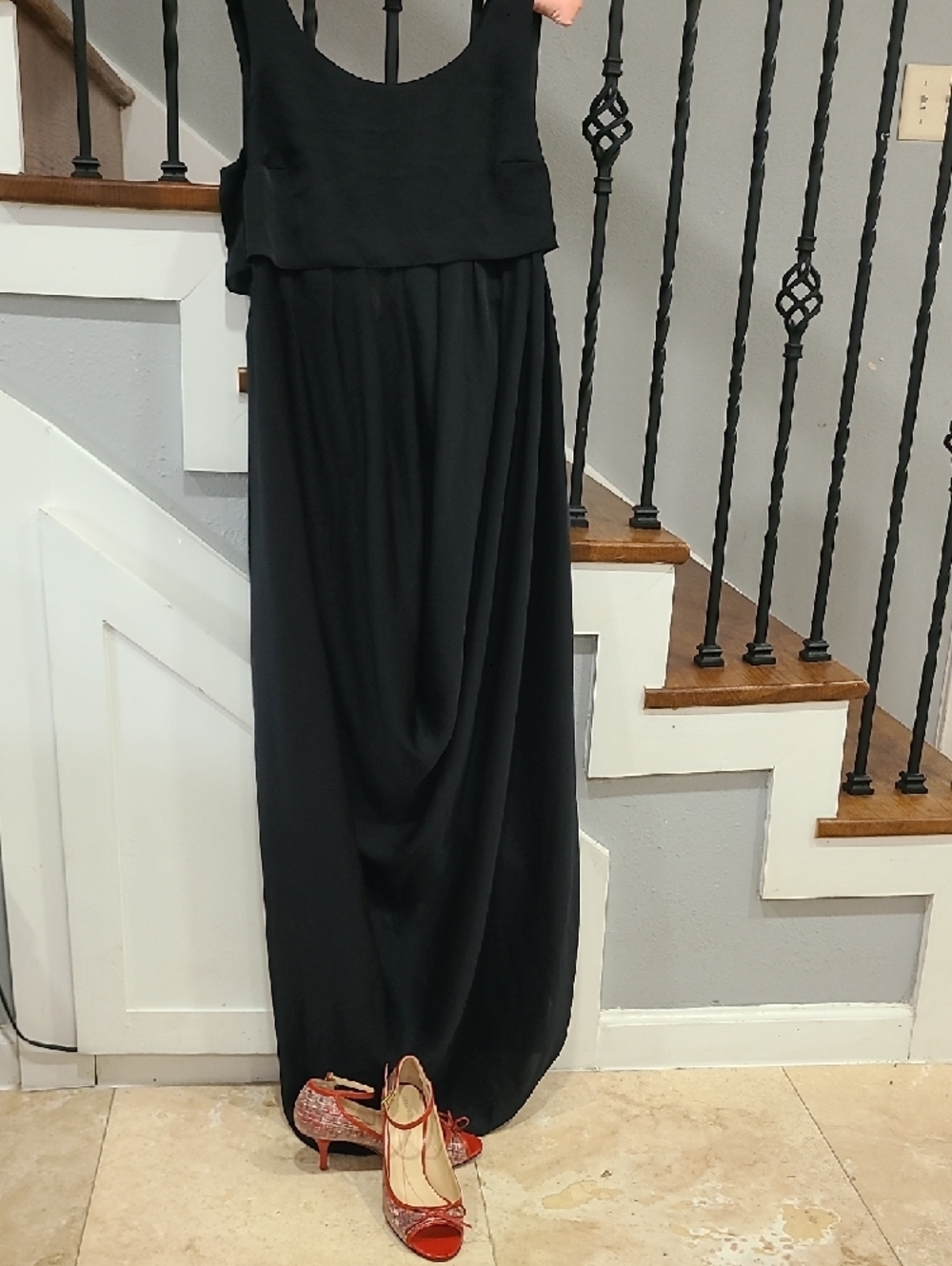 CARVEN Classic Black Maxi Dress